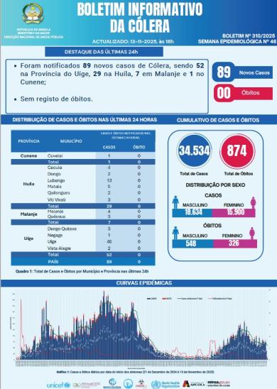 Boletim de Colera 2025 Nº 310